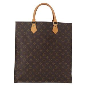 LOUIS VUITTON Monogram Sac Plat Hand Bag M51140 LV Auth 156565